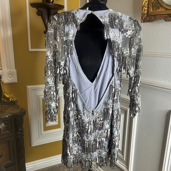 FOR LOVE & LEMONS
ETOILE SEQUIN FRINGE DRESS - Picture 9 of 17